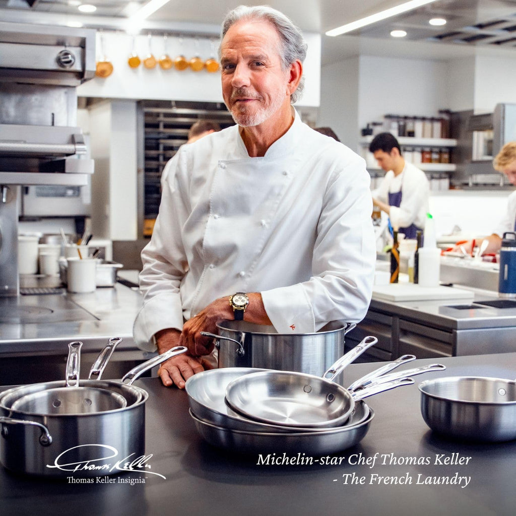 Thomas Keller Insignia by Hestan - Stainless Steel 11 Piece Cookware Set, Induction Cooktop Compatible