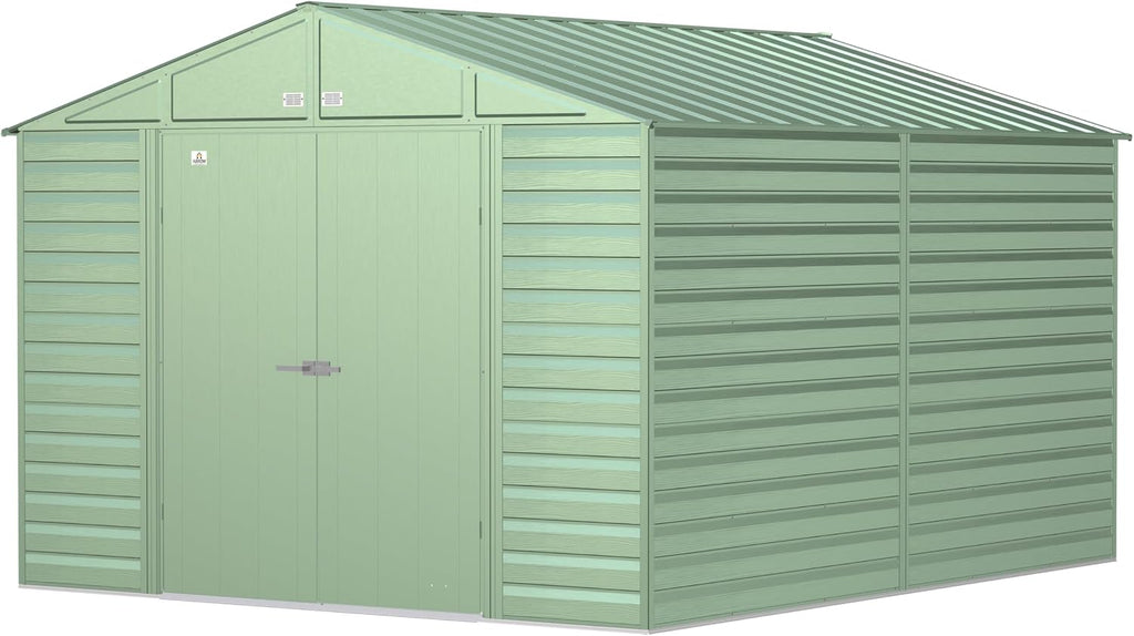 Arrow Sheds 10' x 12' Outdoor Steel Storage Shed, Green