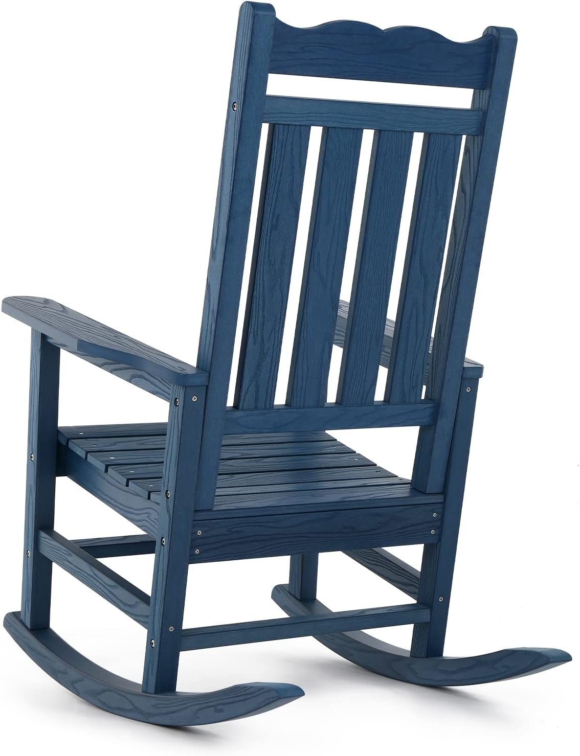 Stoog All-Weather Outdoor & Indoor Rocking Chair, Porch Rocker with 400 lbs Weight Capacity, Front Porch Rocking Chair, for Patio, Backyard, Lawn, Garden and Fire Pit, White