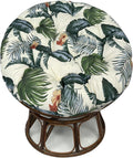 Indoor Outdoor Papasan Chair Cushion, Bucket & Moon Comfy Round Cushion, Tufted Wicker Hanging Egg Chair Cushion for Garden, Living Room, Bedroom