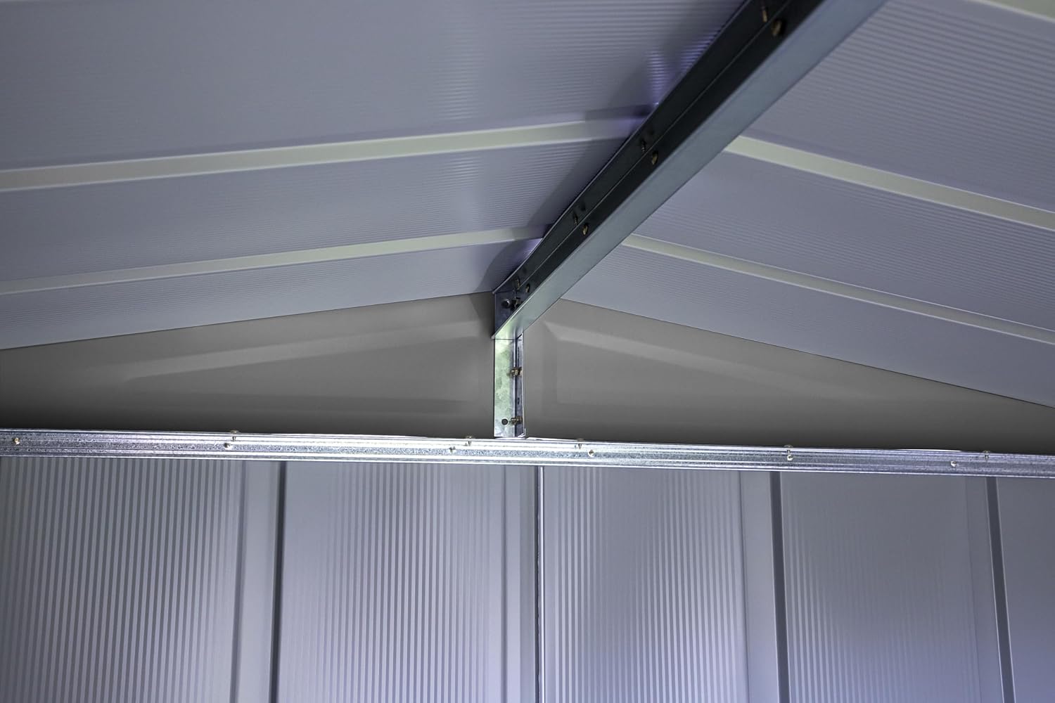 Arrow Sheds 6' x 6' Outdoor Steel Storage Shed, Grey
