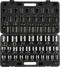 VEVOR Impact Socket Set 3/4 Inches 29 Piece Impact Sockets, 6-Point Sockets, Rugged Construction, CR-M0, 3/4 Inches Drive Socket Set Impact SAE 3/4 inch - 2-1/2 inch, with a Storage Cage