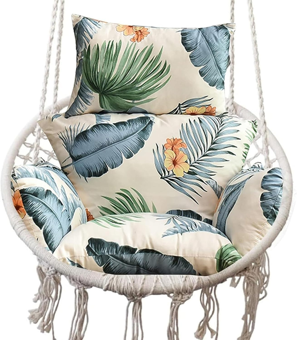 Swing Egg Chair Cushion,New Thickened Hanging Egg Chair Cushion,Large Soft Seat Cushion Washable Rocking Chair Cushion for Indoor Bedroom Garden Backyard,Easy to Clean (Color : D)
