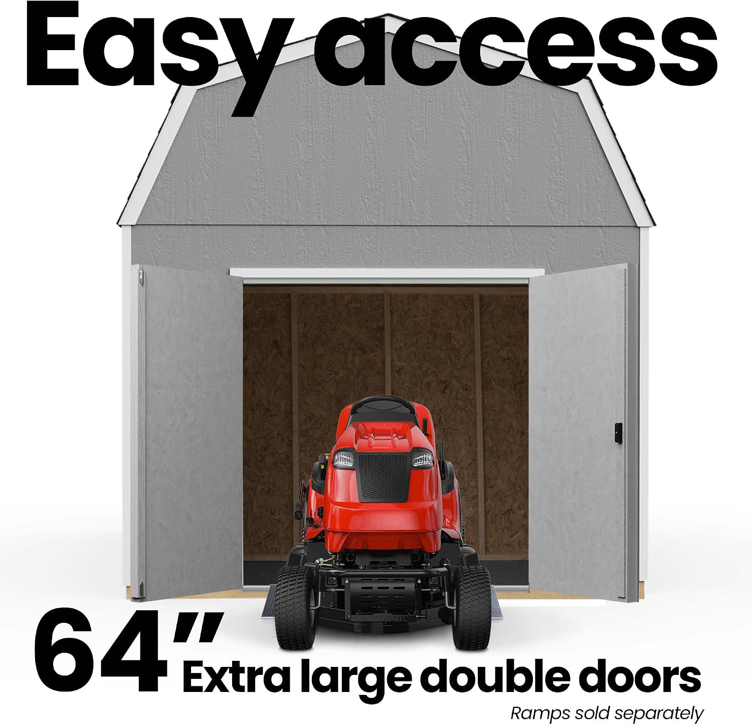 Handy Home Products Braymore 10x14 Do-It-Yourself Wooden Storage Shed- Does not Include Floor kit, Paint, or Roofing Shingles