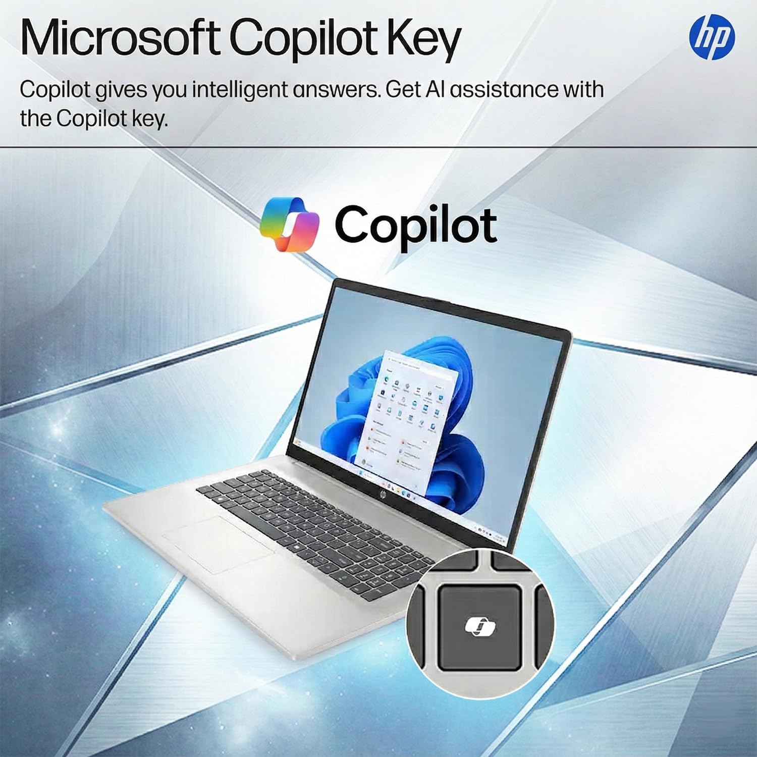 HP 17.3' FHD Business Laptop 2025/2026, Intel 13th 10-Core i7-1355U (Up to 5.0 GHz), 16GB RAM, 1TB SSD, Long Battery Life, USB-C, Wi-Fi 6, HDMI, Copilot Key, Windows 11 Home, WOWPC USB, w/o Earbuds