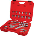 CRAFTSMAN Mechanics Tool Set, 33 Piece, 1/2 Inch Drive SAE/Metric (CMMT12122)