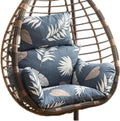 Swing Egg Chair Cushion,New Thickened Hanging Egg Chair Cushion,Large Soft Seat Cushion Washable Rocking Chair Cushion for Indoor Bedroom Garden Backyard,Easy to Clean (Color : A)