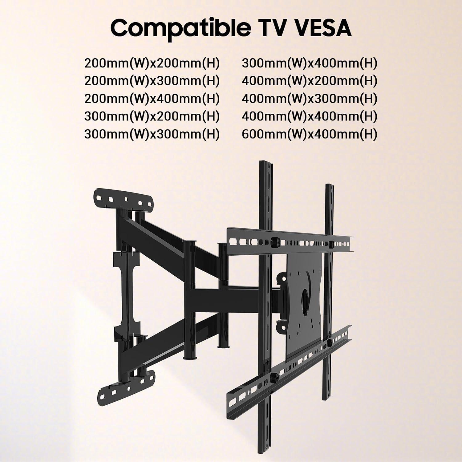 SYLVOX 65' Outdoor TV + Wall Mount Bundle, 4K HDR Waterproof Smart TV (Deck Pro 3.0) with Weatherproof Full-Motion Wall Mount, 1000 Nits, Voice Remote, for Partial Sun Patio