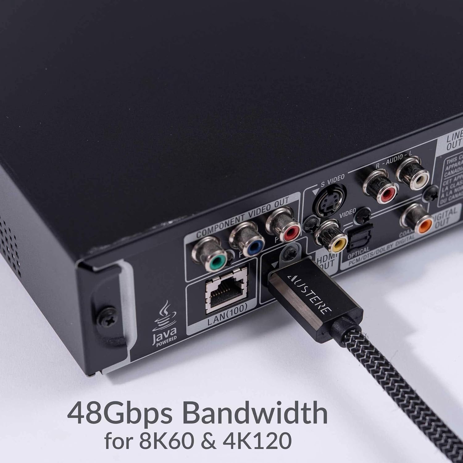 Sony K65XR90 65 Inch XR90 Series Bravia Mini LED HDR QLED 4K Google TV with an Austere 7S-8KHD2-2.5M VII Series 2.5m Premium Braided 8K HDMI Cable (2024)