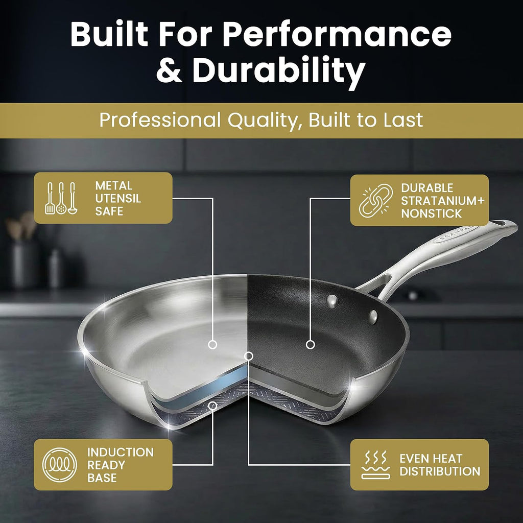 Scanpan HAPTIQ 2 Piece Fry Pan Set