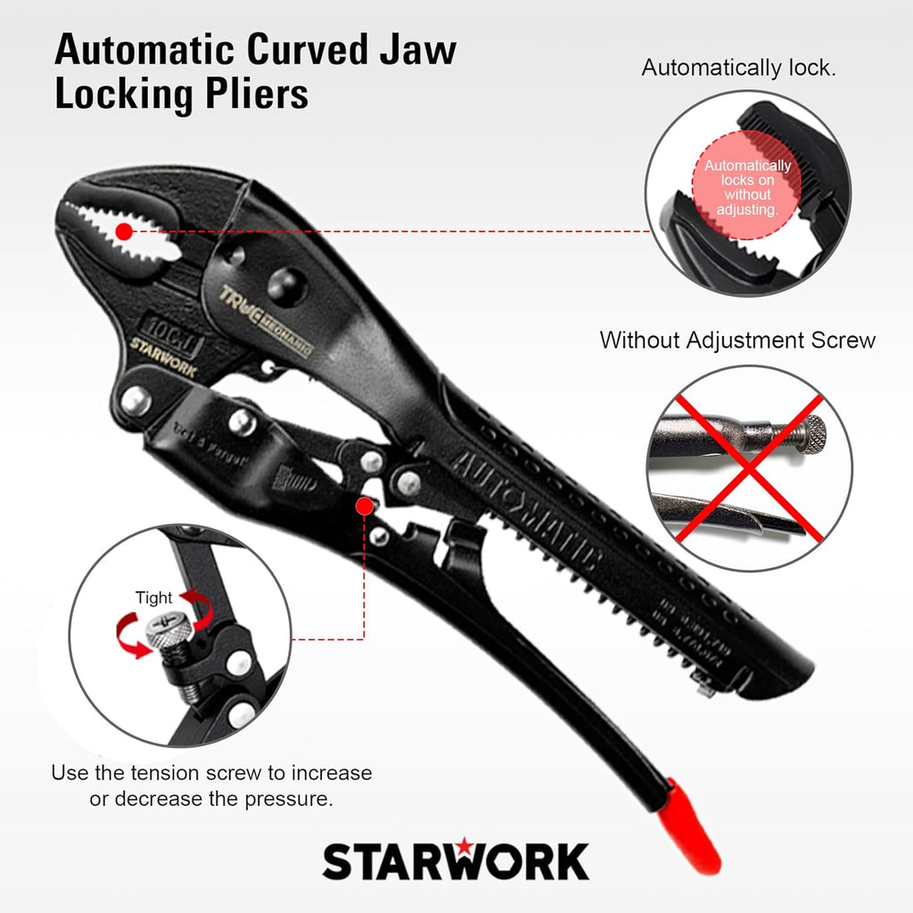 STARWORK TRUE MECHANIC 312-Piece Mechanics Tool Set and Socket Set, Professional, SAE/Metric