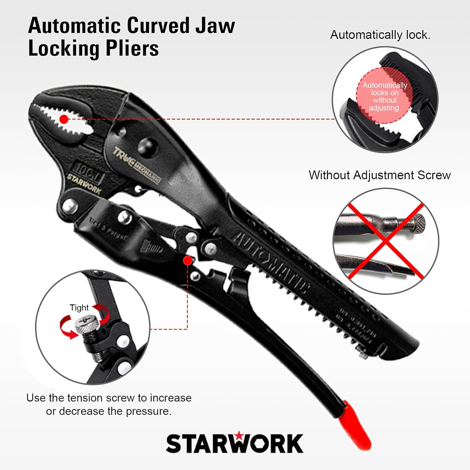 STARWORK TRUE MECHANIC 306-Piece Mechanics Tool Set and Socket Set, Comprehensive Tool Kit, Automotive Repair Tool Set, Professional