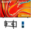 Sony K85XR70 85 Inch 4K Bravia LCD Mini LED Full Array HDR Google TV with a Walts TV TILT-EXTENSION-37-90 Tilt Mount for 37'-90' Compatible TVs and Walts HDTV Screen Cleaner Kit (2024)