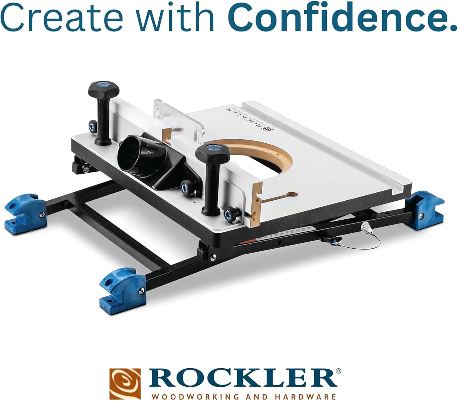 Rockler Convertible Benchtop Router Table – Convertible Routers for Woodworking Fits Most Routers – Unique Base Design Router Table – Benchtop Wood Router Includes 4 Modes in 1 Table
