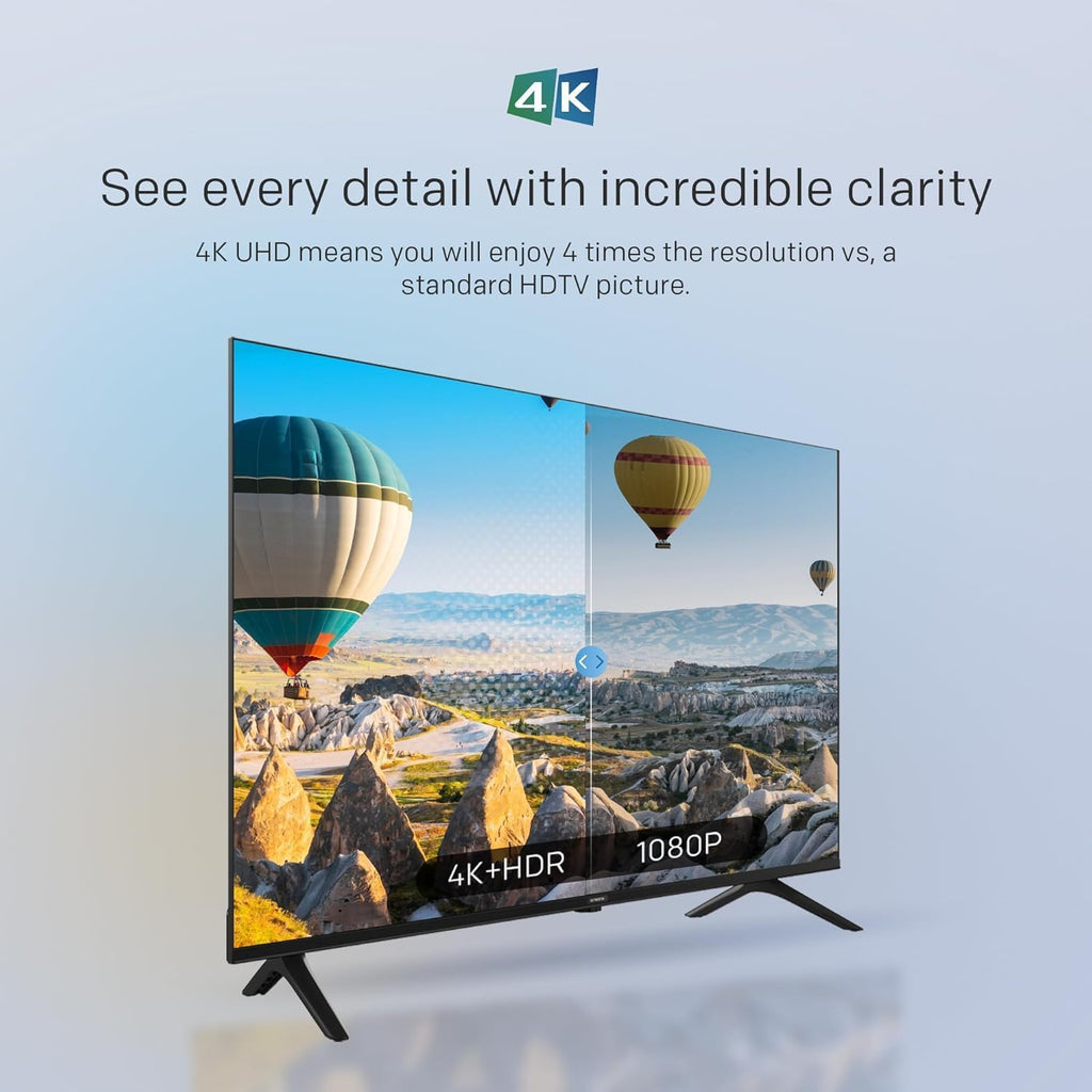 Skyworth 50-Inch UE7600 Series LED 4K UHD Google TV, HDR10, Dolby Audio, Bezel-Less Design, Ultra-Slim, Bluetooth Remote, Smart TV with Chromecast and Google Assistant Built-in (50UE7600, 2023 Model)