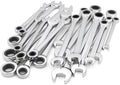 Craftsman 20 pc Combination Ratcheting Wrench Set Metric MM & Standard SAE