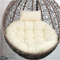 Outdoor Swing Cushions 135size (Diameter: 120cm) Thickened Hanging Chair Cushion, Excellent Elasticity, not Easily Deformed or collapsed; Zipper Design for Easy Removal and Washing.