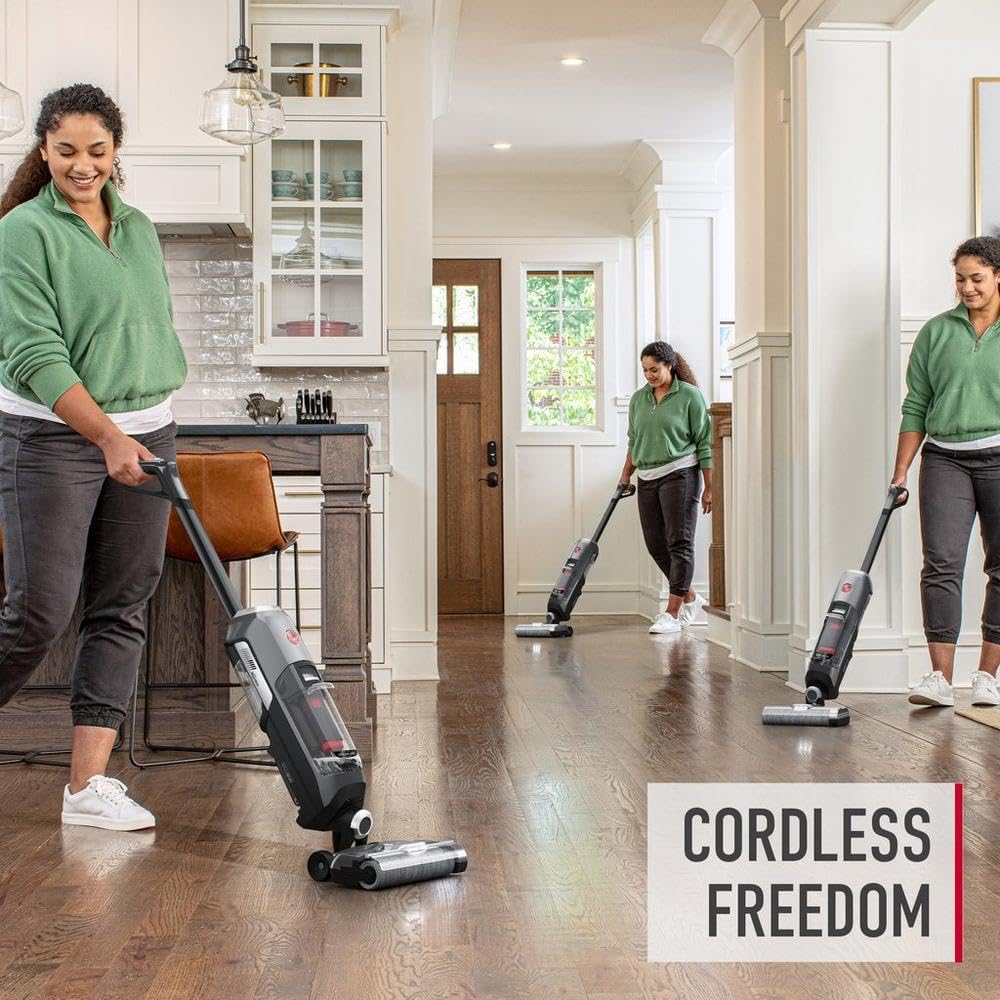 Hoover ONEPWR Streamline Cordless Hard Floor Cleaner Machine, Portable Floor Cleaning Machine, Self Cleaning System, Wash and Dry Mode, Ideal for Hardwood, Luxury Vinyl, Tile and More