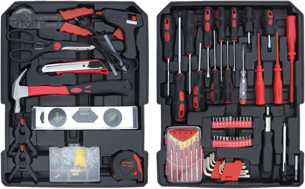 Hantinstom 900PCS Complete Home Tool Set Versatile Rolling Tool Kit for Professional Repair and Maintenance - Heavy and Duty Portable Tool Box with Wheels