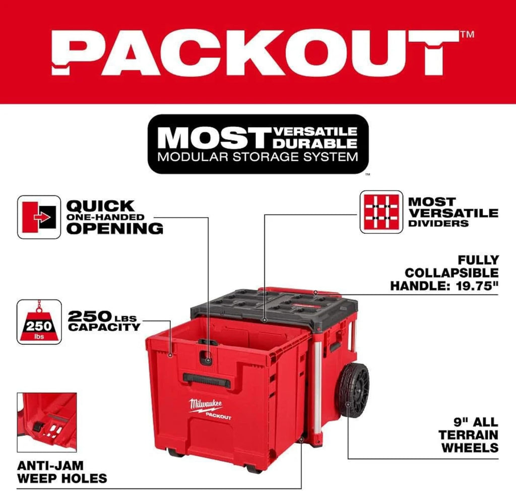 Milwaukee Electric - PACKOUTROLLING Drawer Tool Box