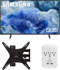 Samsung QN50Q8FAAFXZA 50 Inch Class QLED Q8F 4K Vision AI Smart TV with a Walts Medium Full Motion Mount for 32'-65' TVs and Amber Protection 3-Outlet-Surge Surge Protector (2025)