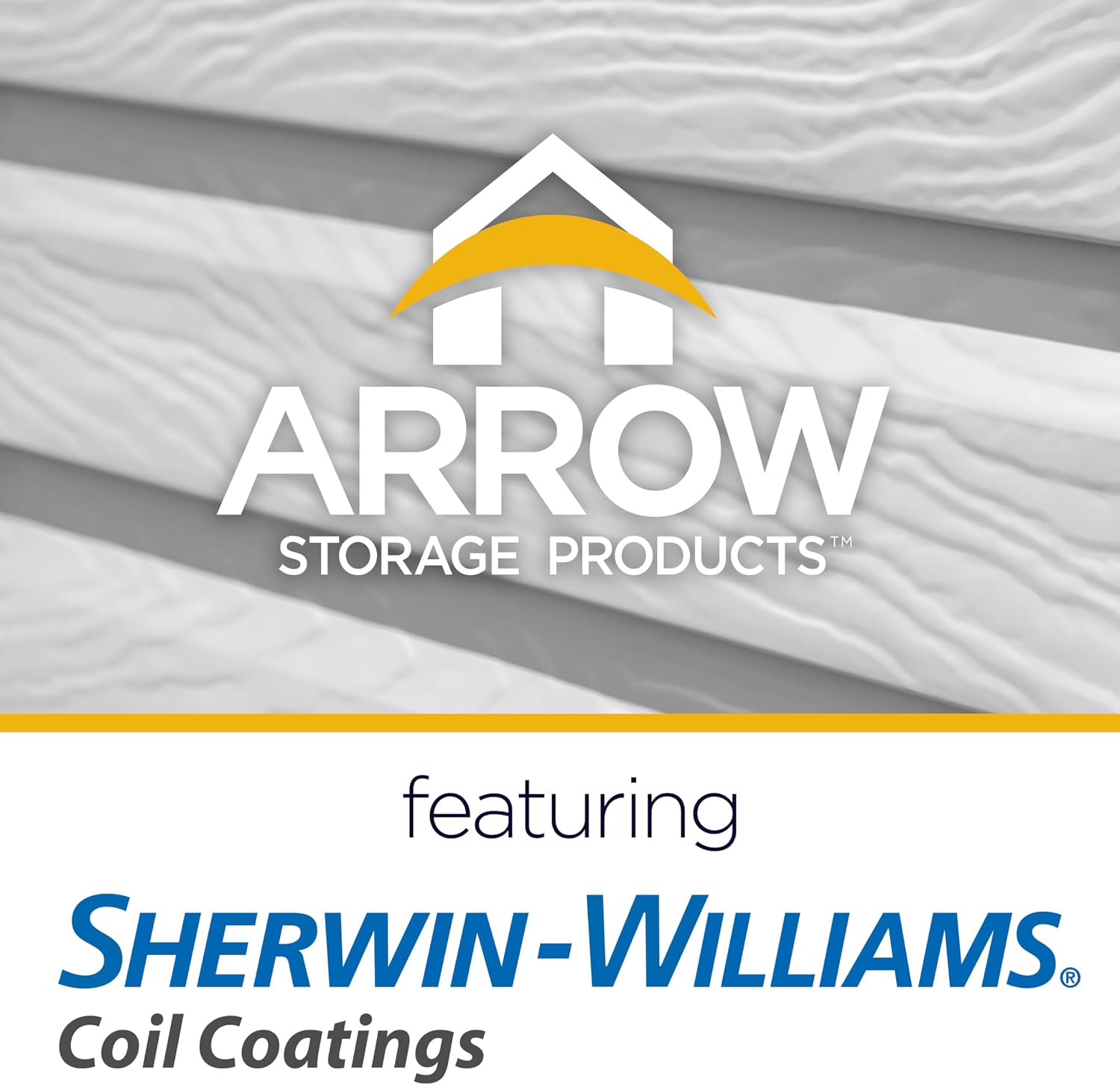 Arrow Select 10' x 12' Outdoor Lockable Steel Storage Shed Building, Flute Grey