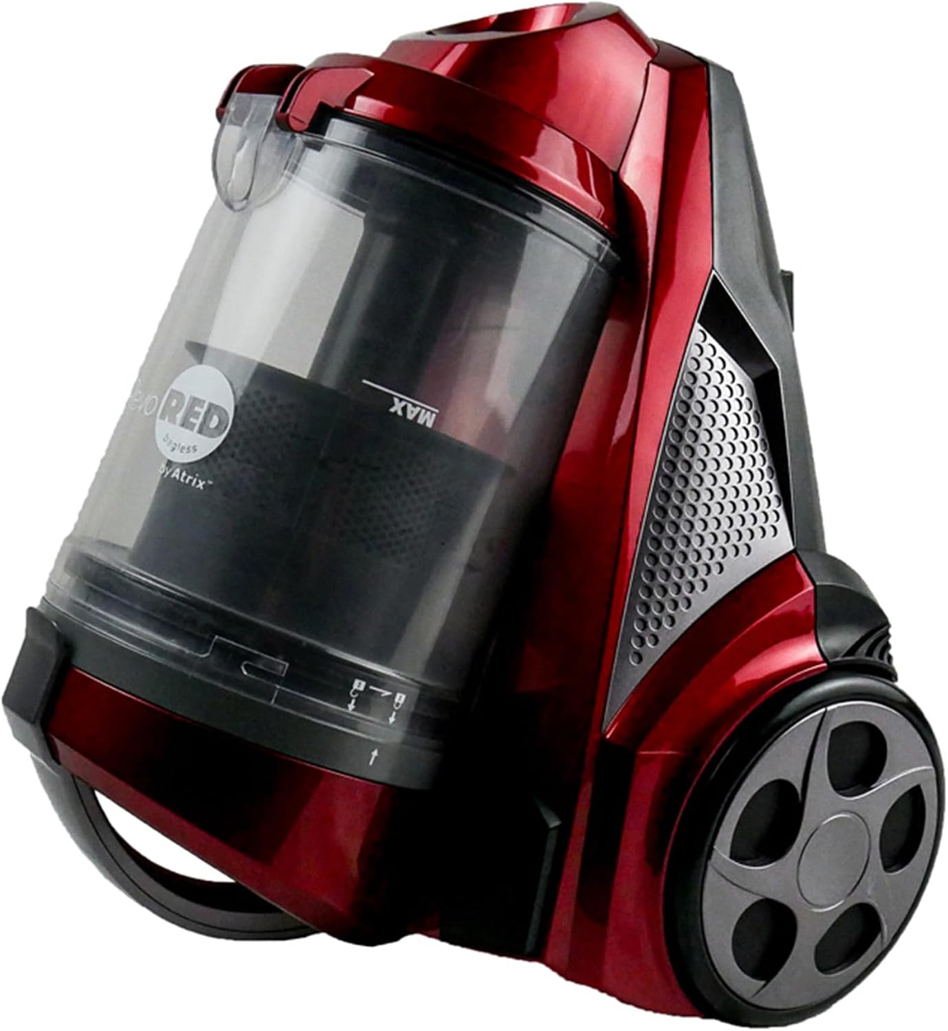 Atrix AHC-RR Revo Red Canister Vacuum Bagless