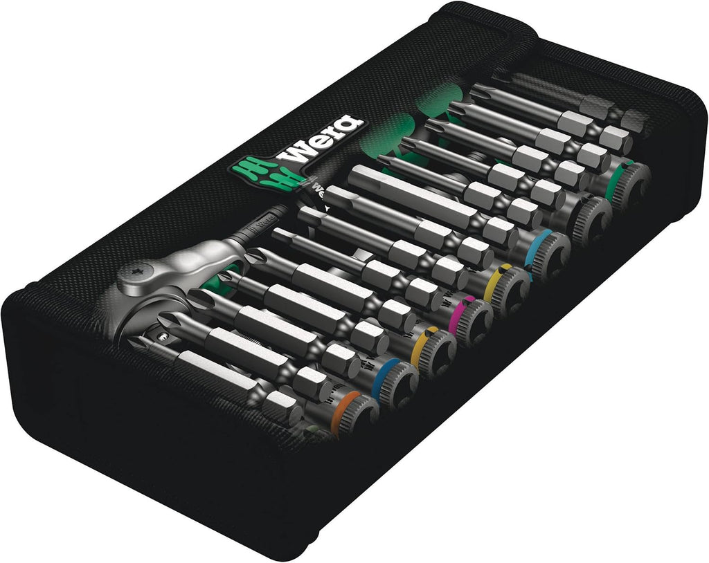 Wera 05004016001 8100 SA 6 Zyklop Metric Speed Ratchet Set, 28 Piece, 1/4' Drive