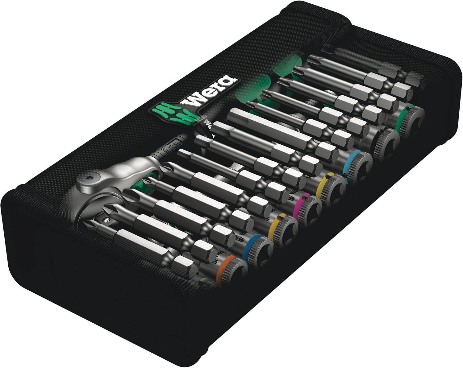 Wera 05004016001 8100 SA 6 Zyklop Metric Speed Ratchet Set, 28 Piece, 1/4' Drive