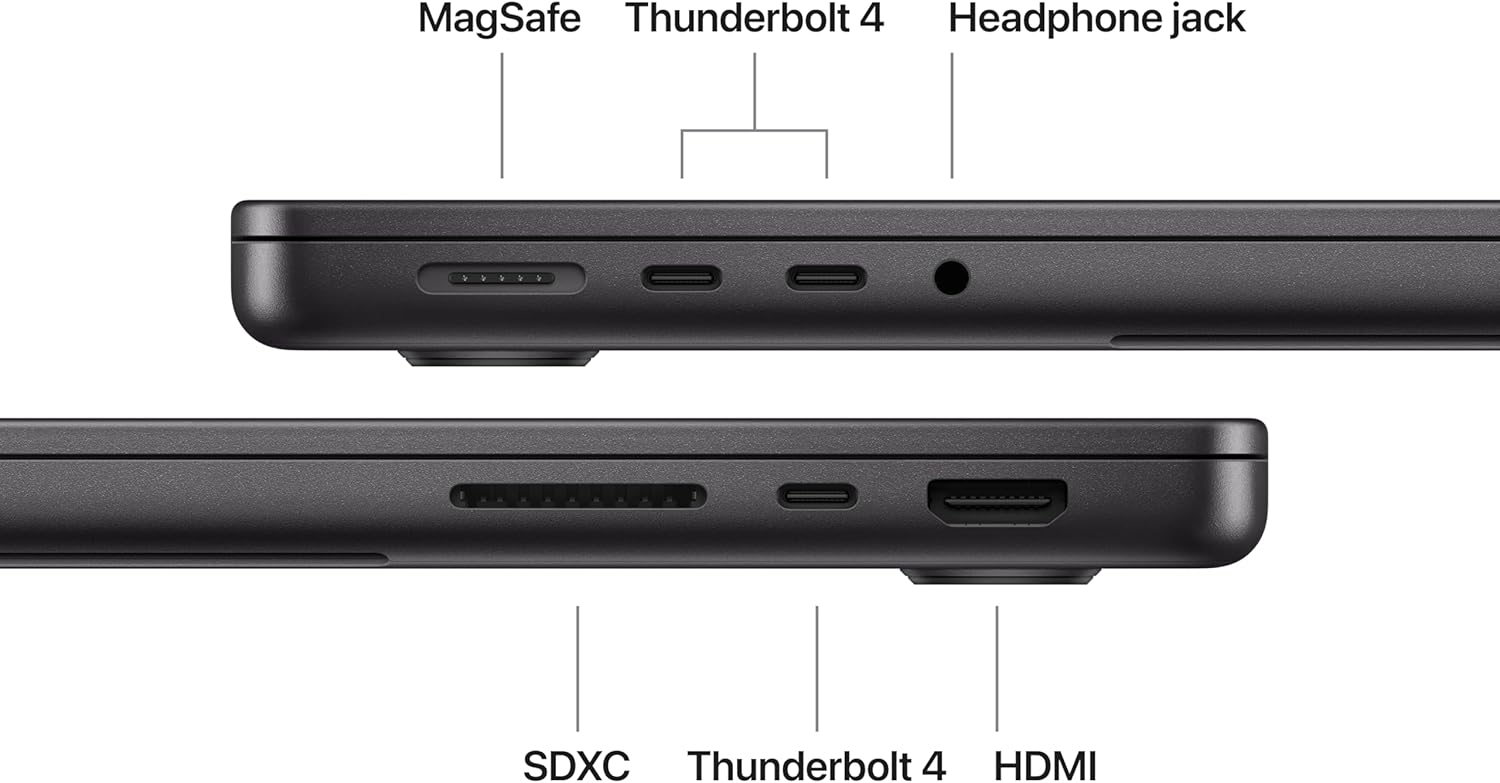 Apple 2025 MacBook Pro Laptop with Apple M5 chip with 10‑core CPU and 10‑core GPU: Built for AI, 14.2-inch Liquid Retina XDR Display, 16GB Unified Memory, 512GB SSD Storage; Space Black