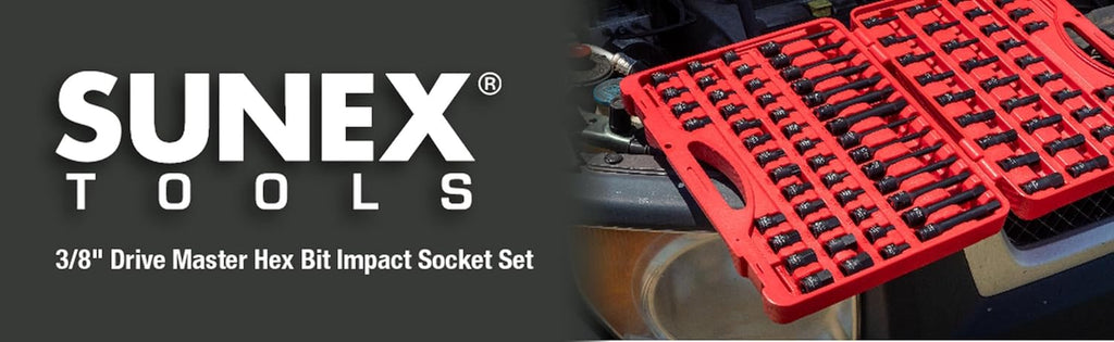 Sunex 3569 3/8' Dr. Master Hex Bit Impact Socket Set (84 Piece)