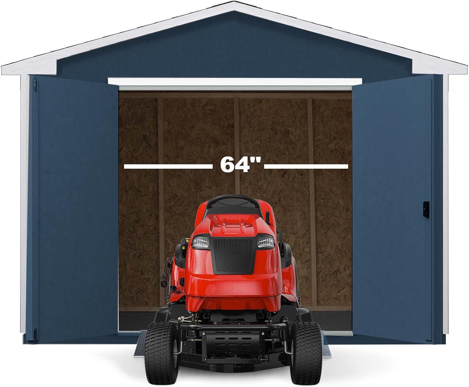 Handy Home Products Charleston Value Gable 10x10 Do-It-Yourself Wooden Storage Shed, 2x3 framing- Does not Include Floor kit or Paint