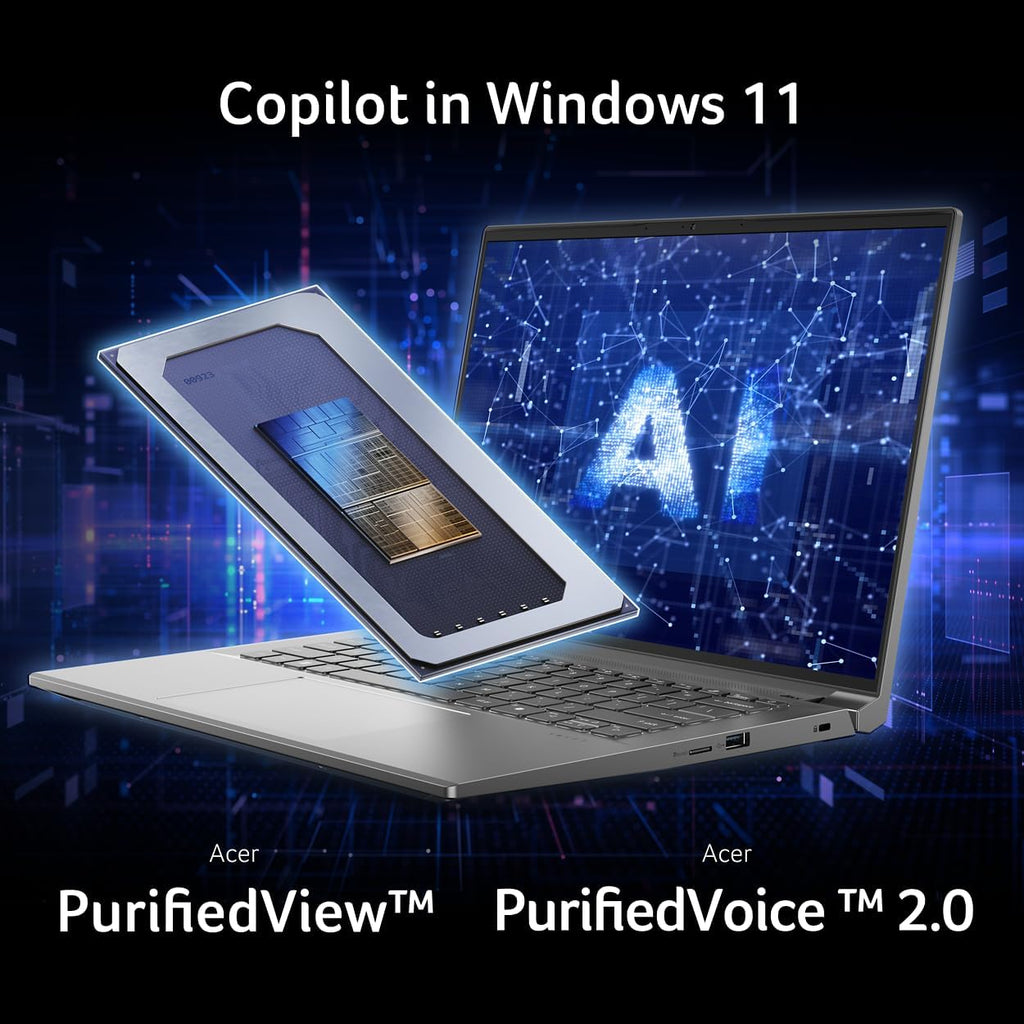 Acer Swift X 14 Laptop | 14.5' OLED 2880 x 1800 120Hz Calman Verified | Unlock AI Experiences | Intel Core Ultra 7 Processor 155H | NVIDIA GeForce RTX 4060 | 16GB LPDDR5X | 1TB SSD | SFX14-72G-77NJ