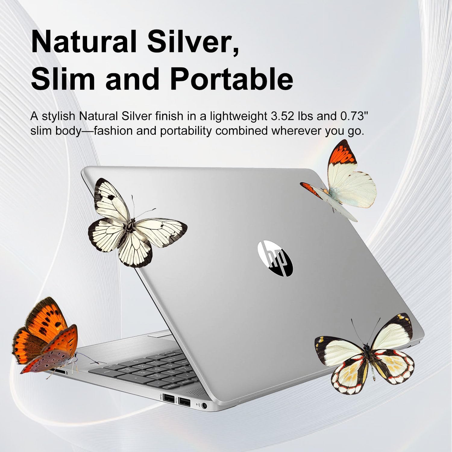 HP Touchscreen 15.6' FHD Business Laptop Computer | 2026 Edition | AMD Ryzen 5 (Up to 4.3GHz) | 8GB DDR5 RAM, 256GB PCIe SSD | AI Copilot Key | Windows 11 with Office 365 for The Web • w/o Mouse