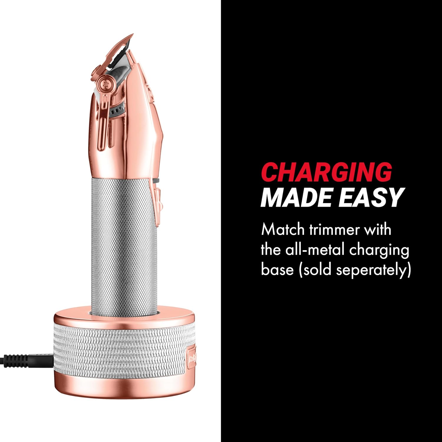 BaBylissPRO FX+ Professional Barber Cord/Cordless Hair Clippers for Men, All Metal, Lithium Battery with 3-Hour Runtime