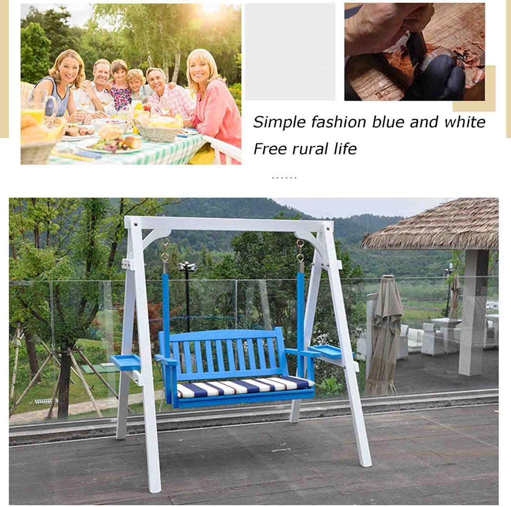 Outdoor Swing, Indoor Hanging Chair, Solid Wood Children's Rocking Chair, Adult Hanging Chair (A)