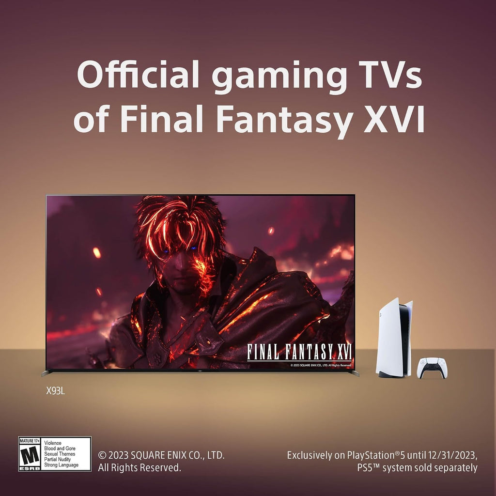 Sony 65 Inch Mini LED 4K Ultra HD TV X93L Series: BRAVIA XR Smart Google TV