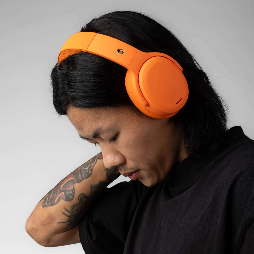 Skullcandy Crusher ANC 2 Wireless Over-Ear Bluetooth Headphones with Multi-Sensory Bass, Active Noise Cancelling, Up to 60 Hours Battery, Microphone for iPhone Android - Hazard
