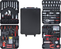 Hantinstom 678PCS Complete Home Tool Set Versatile Rolling Tool Kit for Professional Repair and Maintenance - Heavy and Duty Portable Tool Box with Wheels