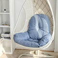 Hanging Basket Chair Cushion Widening and Thickening Egg Chair Cushion Comfortable and Breathable Swing Chair Cushions(Blue)