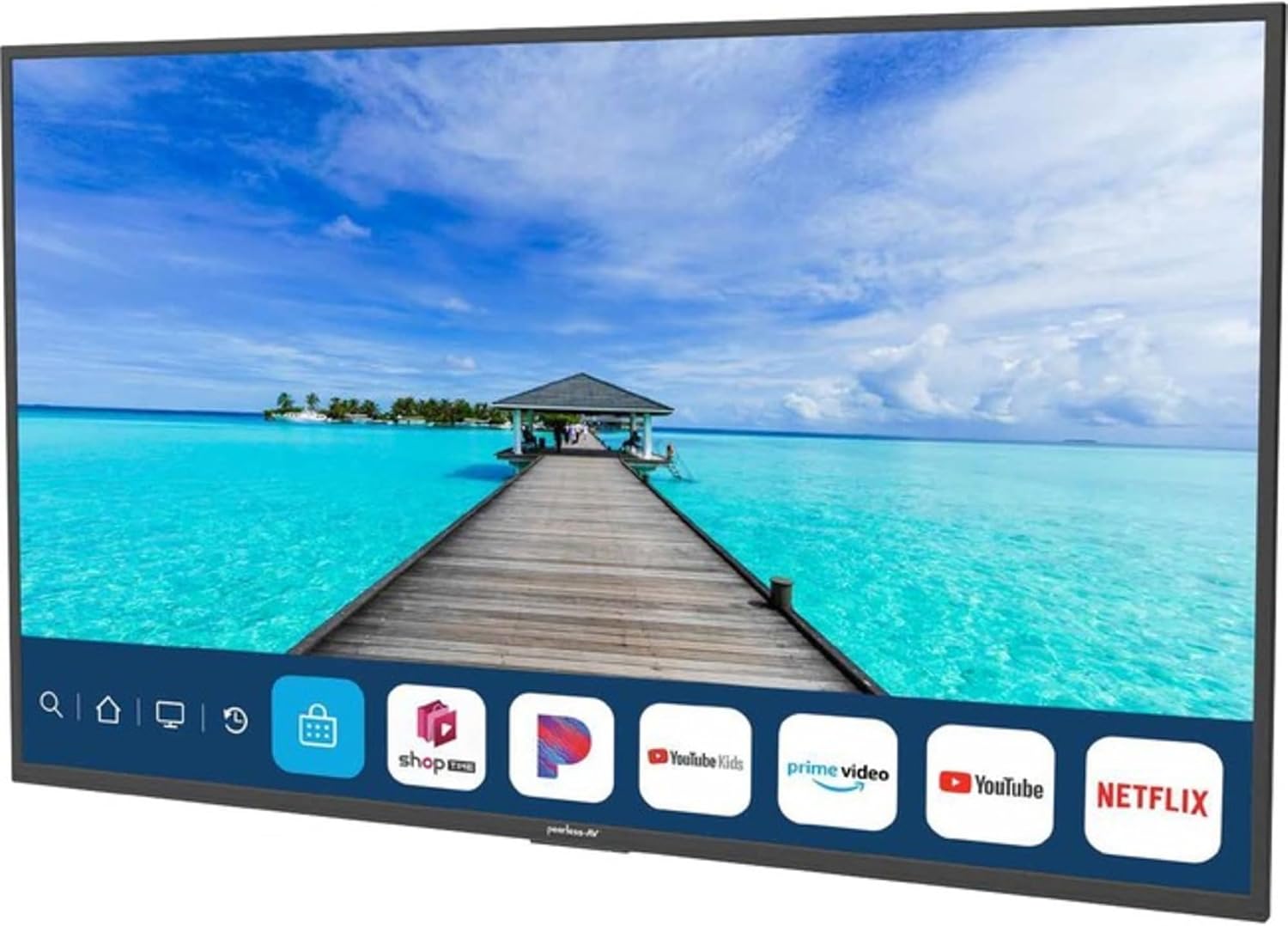 Peerless-AV NT653 65' Neptune Partial Sun Series 4K HDR Outdoor Smart TV and Outdoor Tilting Wall Mount