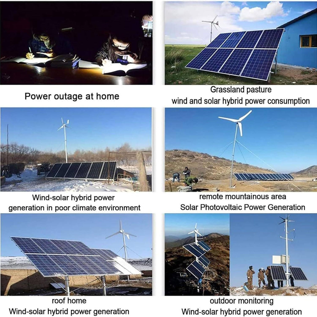 Wind Solar Hybrid System MPPT Charge Controller with Dump Load 3000W,5000W,6000W,8000W,10000W,12000W Wind Turbine Generator Solar Panel 12V/24V/48V Auto Regulator, Solar Controller,6000W-24V