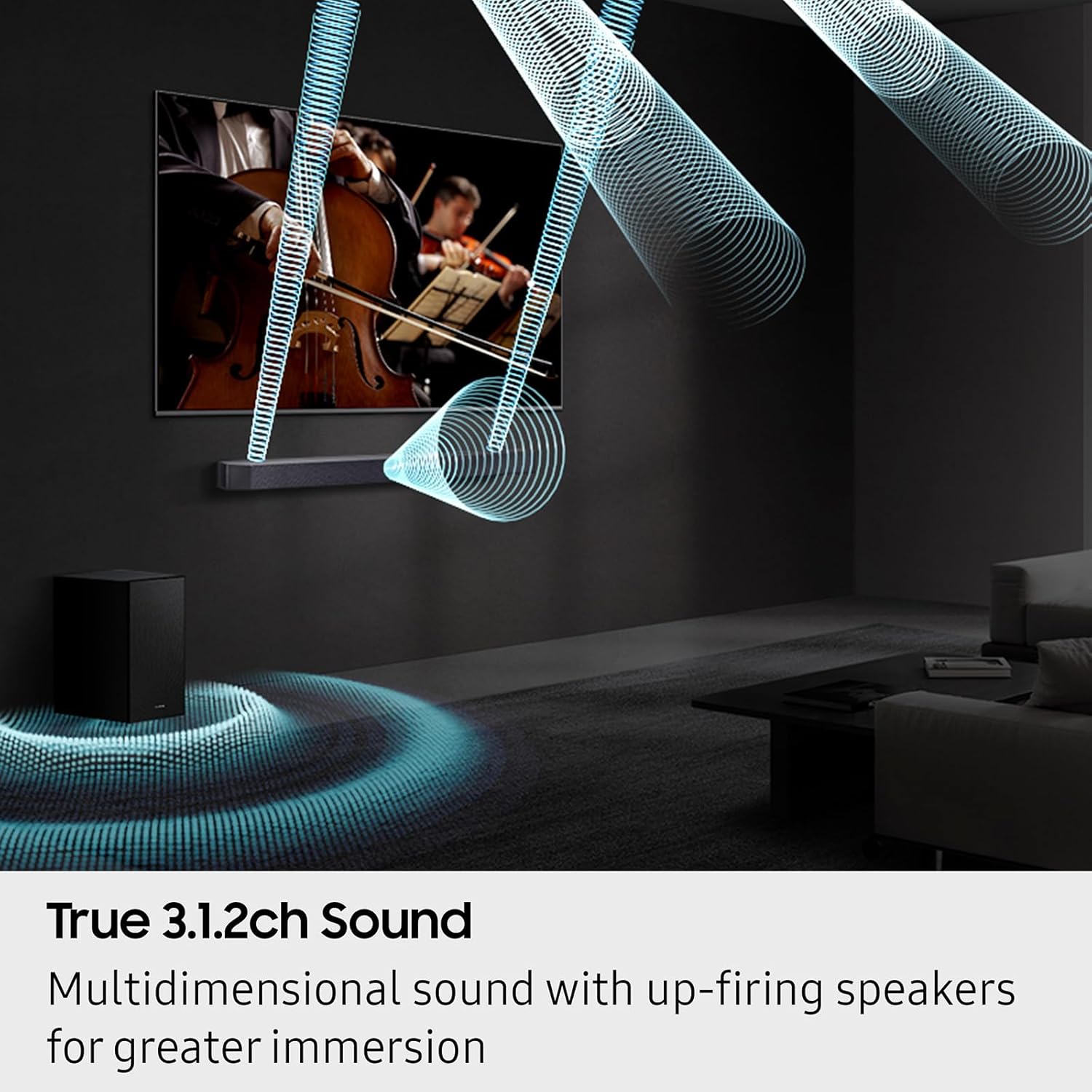 Samsung QN75QN90FAFXZA 75 Inch Neo QLED 4K QN90F Vision AI Smart TV with a HW-Q600F Q Series Soundbar 3.1.2 Ch Sound and Subwoofer (2025)