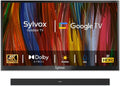 SYLVOX Outdoor TV with Soundbar, 65 inch Smart Outdoor TVs, 4K Weatherproof Television for Outside, Support Google Assistant, Chromecast, 1000 nit Brightness Partial Sun (Deck Pro 3.0/2026)
