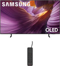 Samsung QN55S85FAFXZA 55 Inch OLED HDR 4K Smart TV with an AudioQuest G8 8-Outlet USB-A/USB-C AC Power Surge Protector (2025)