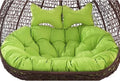 Replacement Double Egg Chair Cushion Outdoor Patio Wicker Loveseat Hanging Swing Egg Chairs for 2 Persons, Ideal for Patio, Backyard, Balcony - Hammock Swing Chair Cushion