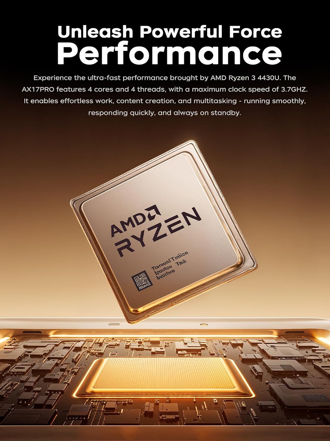 MALLRACE 2026 Gaming Laptop,17.3Inch AMD Ryzen 3 4300U (4C/4T, Beat Intel Processor N100,up to 3.7GHz) 16GB DDR4 RAM 512GB SSD Business Computer with Webcam,Type-C,62.7Wh Battery,Numeric KB,Silver