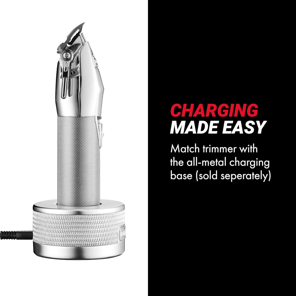 BaBylissPRO FX+ Professional Barber Cord/Cordless Hair Clippers for Men, All Metal, Lithium Battery with 3-Hour Runtime