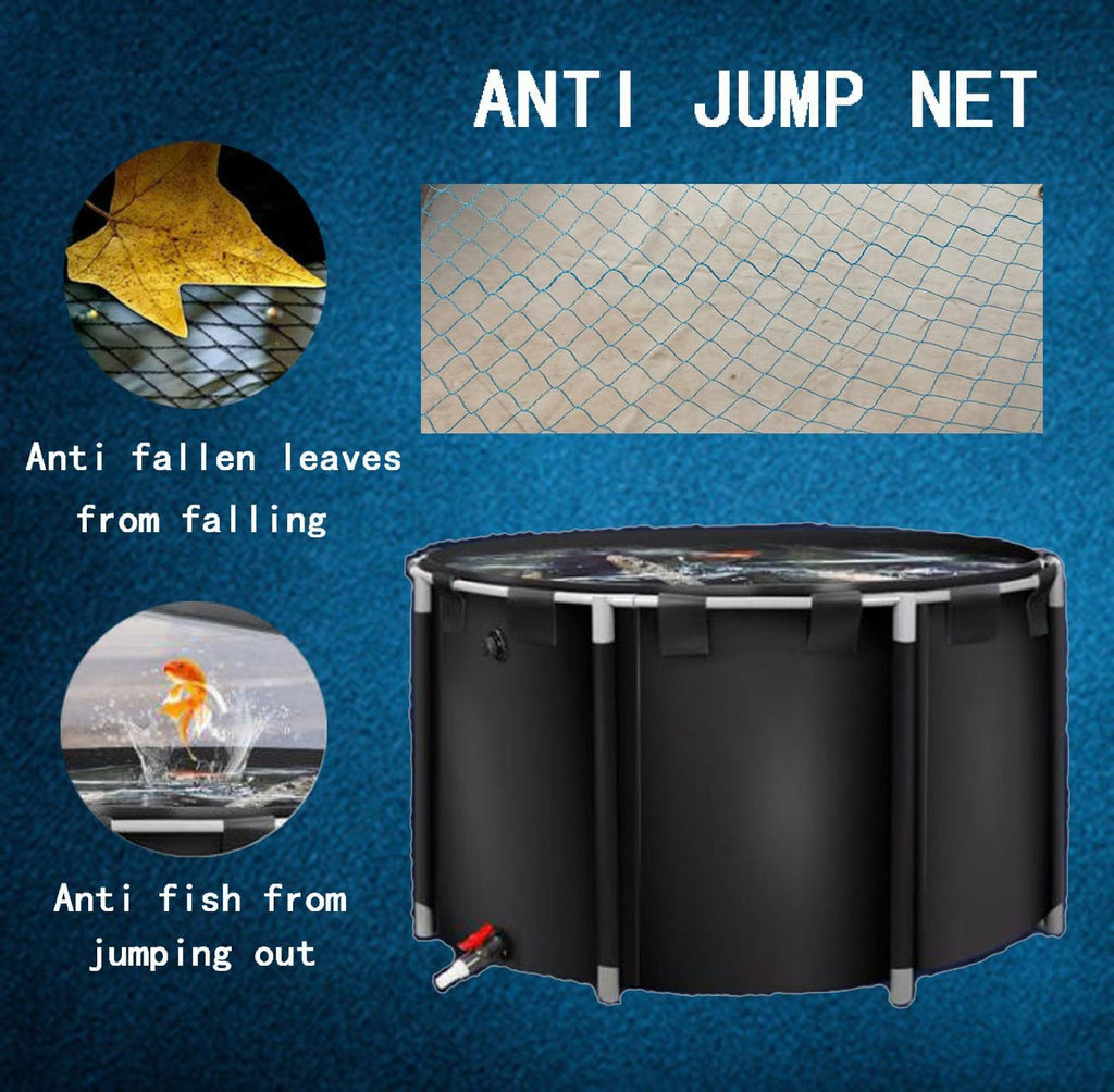 Above Ground Pond,Canvas Fish Pond Pool,Round Thickening Koi Pond Tank,PVC Fish Pond,Pool Above Ground with Durable Framed,for Fish Farming Aquatic Products Breeding Pond 59x39in/449Gal