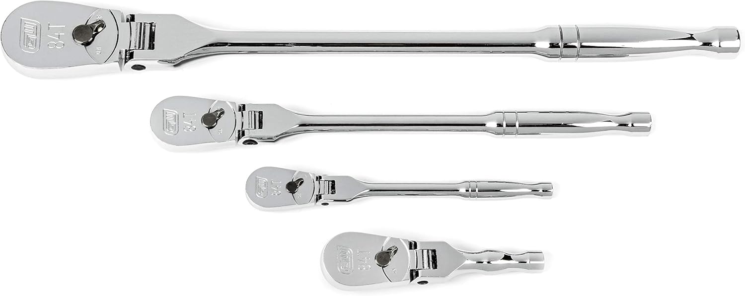 GEARWRENCH 4 Pc. Flex Handle RATCHET SET, 84T - 81230A-07
